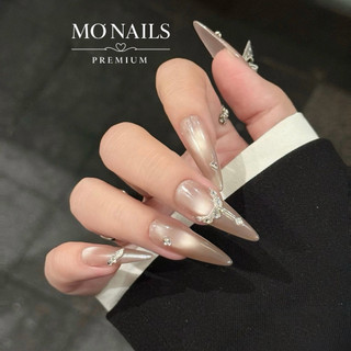 Nailbox Thiết Kế, Móng Úp, Móng Tay Giả Thạch Nude Mắt Mèo Ánh Trăng Chụp Kỉ Yếu Dễ Thương Sang Trọng P37