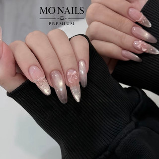 Nailbox Thiết Kế, Móng Úp, Móng Tay Giả Thạch Hồng Mắt Mèo Ánh Trăng Tiểu Thư Sang Chảnh Chụp Kỉ Yếu P39