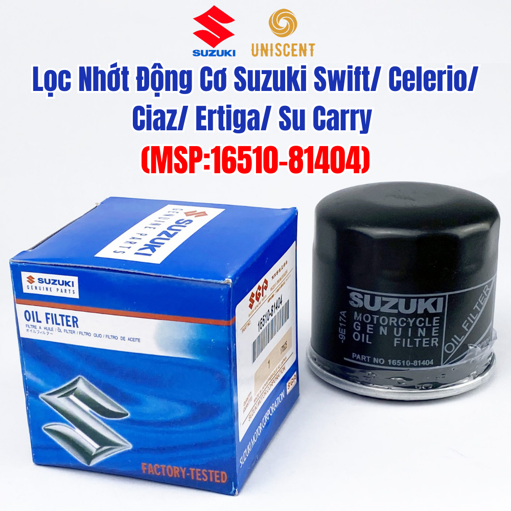 Lọc Nhớt Suzuki Swift/Celerio/Ciaz/Ertiga/XL7/Su Carry/Wagon/Blind (1651081404,1651061J00)Chính Hãng