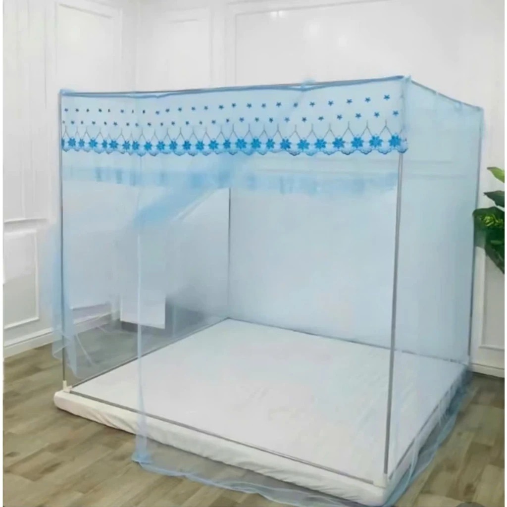 Màn Khung Không Khoan Tường Inox 304 Cửa Vén Cao Cấp | Mùng Ngủ Chống Muỗi  Tiện Lợi