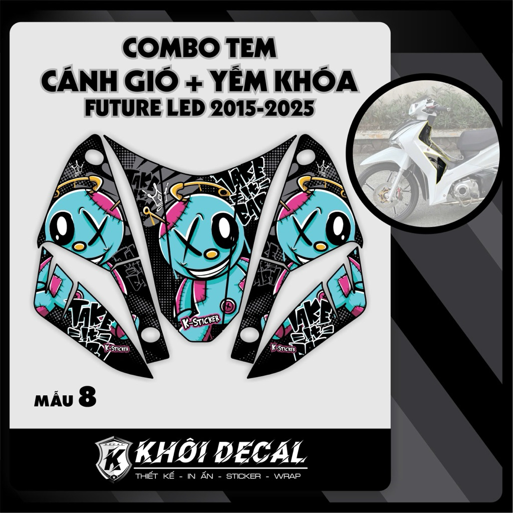 Combo Tem Cánh gió+ yếm khóa Future 2015-2026