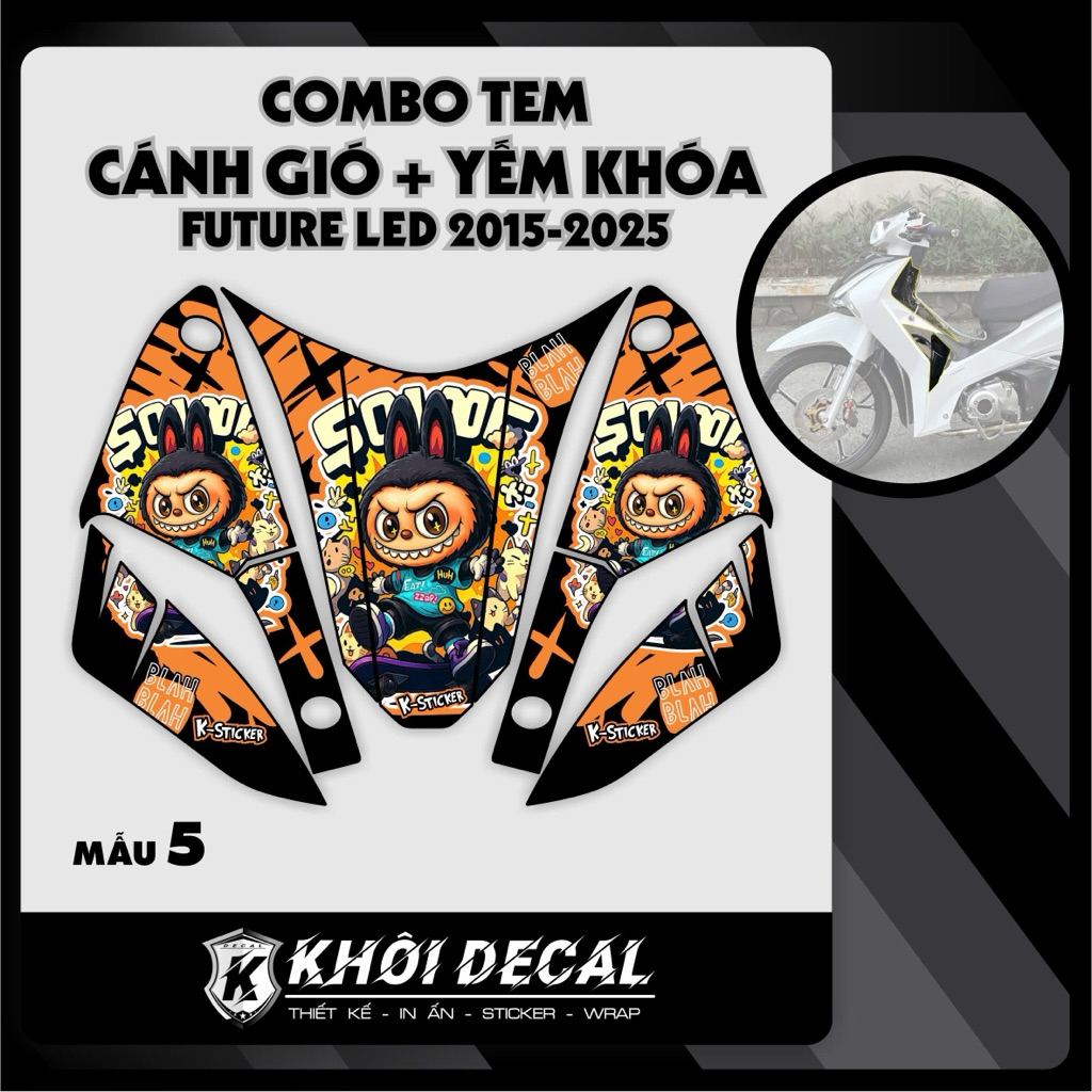 Combo Tem Cánh gió+ yếm khóa Future 2015-2026