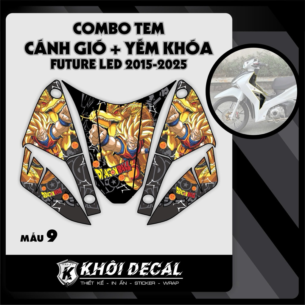 Combo Tem Cánh gió+ yếm khóa Future 2015-2026