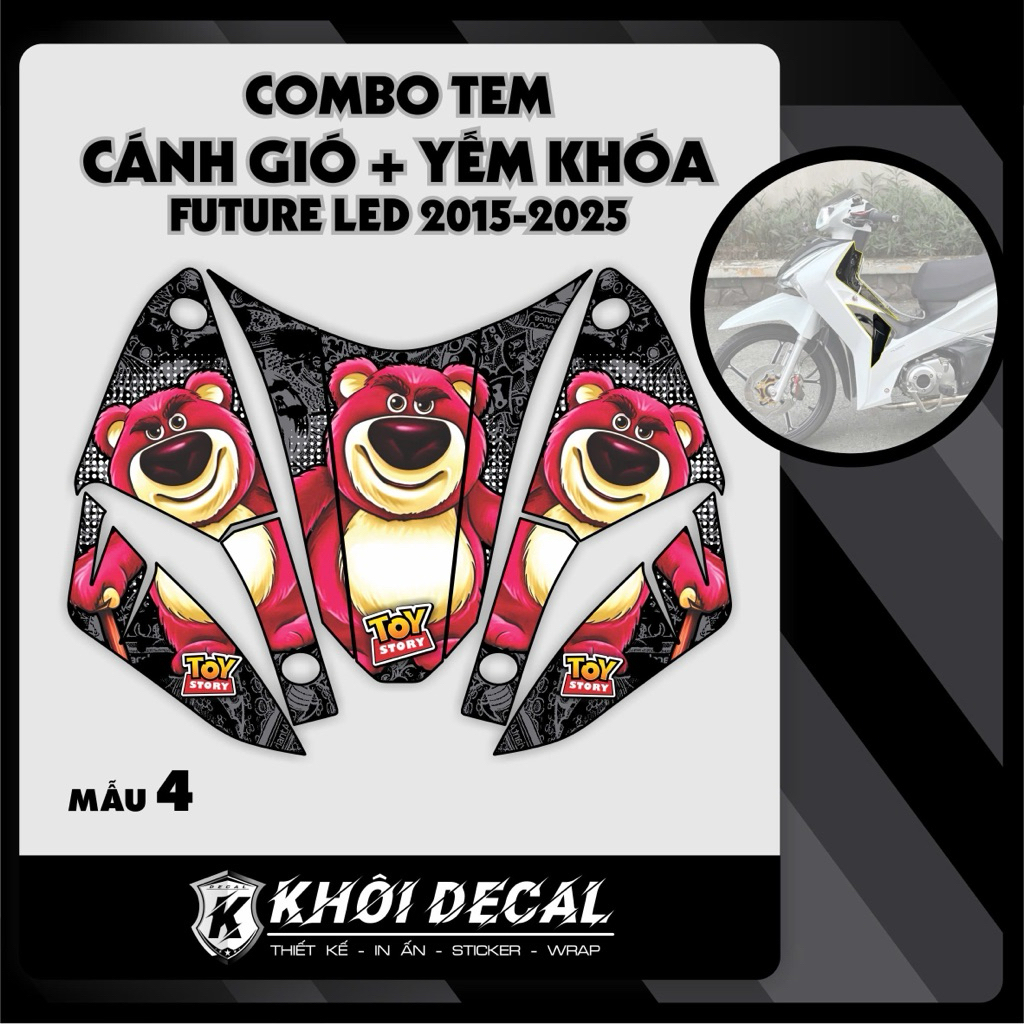 Combo Tem Cánh gió+ yếm khóa Future 2015-2026