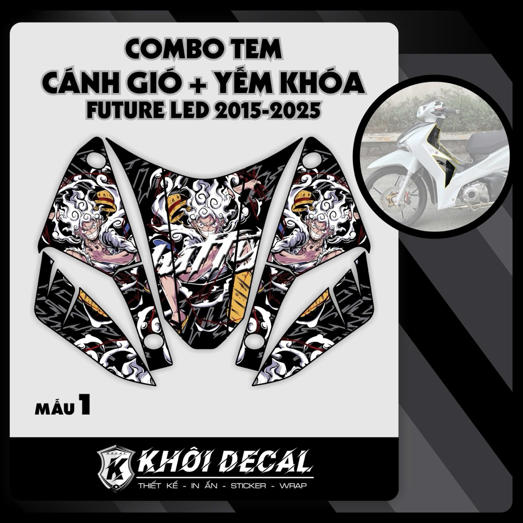 Combo Tem Cánh gió+ yếm khóa Future 2015-2026