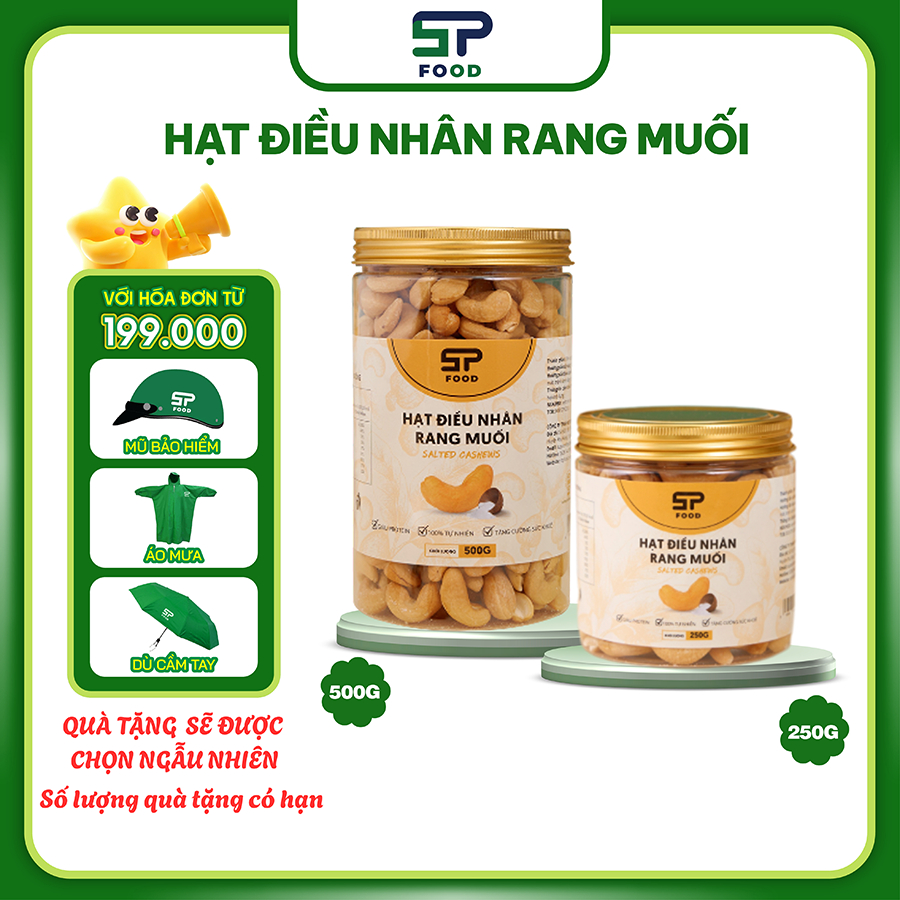 Hạt Điều Nhân Rang Muối STP Food ( 250G- 500G) – Nguyên Hạt Cao Cấp ...