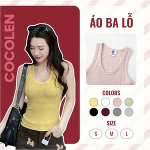 Áo Tanktop Nữ Cocoleen Dáng Ôm Tôn Dáng, Áo Ba Lỗ Nữ Mặc Đi Chơi Đi Học