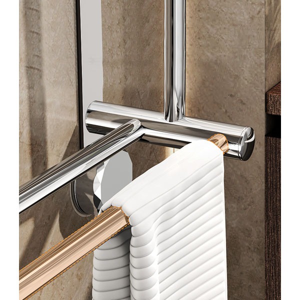 Kệ treo tường đa năng inox 2 tầng 3 tầng, giá treo khăn, kệ để đồ nhà tắm SH0060 không khoan đục