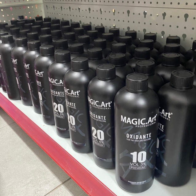Oxy trợ nhuộm MGIC.Art hương bạc hà chống xót da đầu chai 1000ml