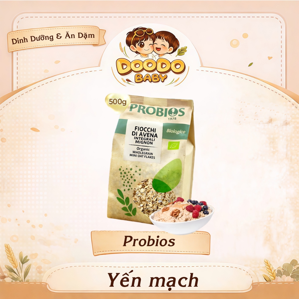 Yến Mạch Hữu Cơ ProBios/Sottolestelle (500g)