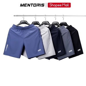 Quần Short Nam MENTORIS Vải Gió Siêu Nhẹ, Co Giãn Tốt, Form Regular Fit, Vận Động Thoải Mái MSR01