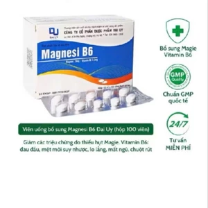Magnesi B6 Đại Uy - Bổ Sung Magie, B6 ,Giảm Tê Bì Tay Chân, Đau Đầu, Mất Ngủ, Suy Nhược Cơ Thể