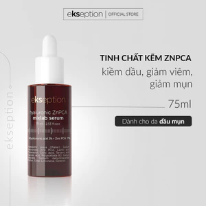 Serum kẽm Ekseption Hyaluronic ZnPCA, HA + 1% ZnPCA giảm mụn, kiềm dầu 75ml