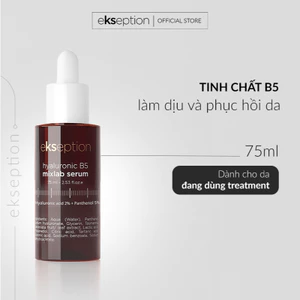 Serum Hyaluronic B5 Ekseption, HA + 5% B5 dưỡng ẩm phục hồi da 75ml không gây bết dính