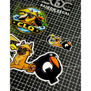 |1 Lẻ/Combo| Tem Sticker DTF Đảo Ngựa Xanh/CLQ/Cụt Lác Quạ 2026 - Viền Trắng & Viền Đen - Kích Thước Nhỏ & Lớn