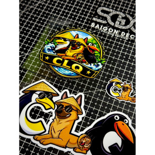 |1 Lẻ/Combo| Tem Sticker DTF Đảo Ngựa Xanh/CLQ/Cụt Lác Quạ 2026 - Viền Trắng & Viền Đen - Kích Thước Nhỏ & Lớn