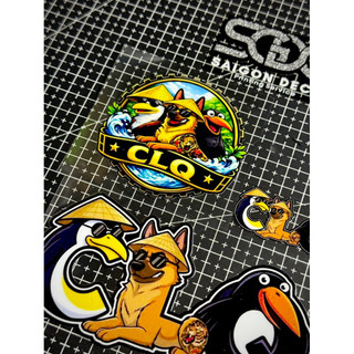 |1 Lẻ/Combo| Tem Sticker DTF Đảo Ngựa Xanh/CLQ/Cụt Lác Quạ 2026 - Viền Trắng & Viền Đen - Kích Thước Nhỏ & Lớn