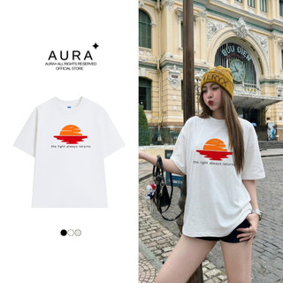 Áo Thun Aura✦ Sunrise Oversized Tee 100% Cotton Unisex T-shirt