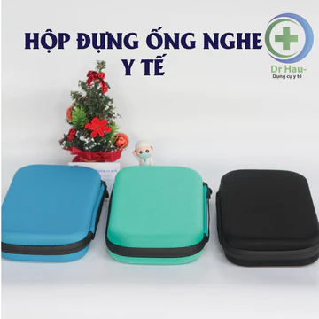 Túi đựng ống nghe, Hộp chống sốc giúp bảo quản ống nghe y tế littmann spirit, hộp đựng ống nghe kích thước 27 x 16 cm.