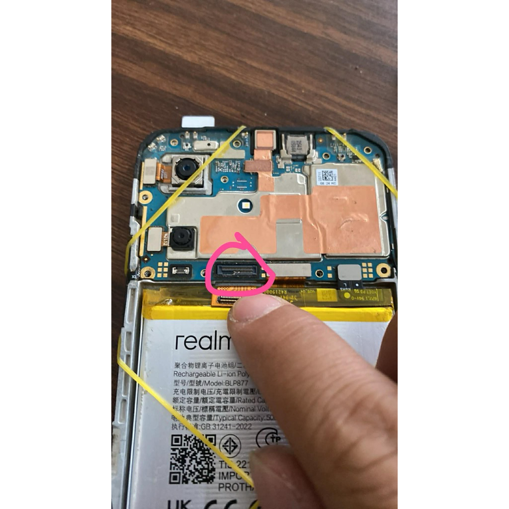 socket main realme c53/c51/c36 /note 50/c60 đường hiển thị