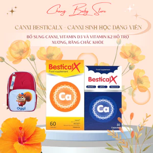 Bestical X - Canxi Sinh Học Dạng Viên Bổ Sung Canxi Cho Mẹ Bầu, Trẻ Đang Trong Giai Đoạn Phát Triển