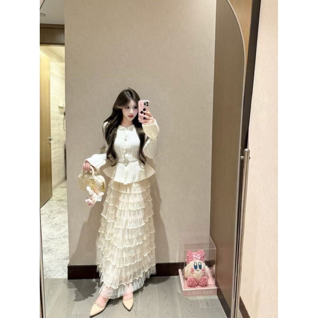 Chân Váy Ren Nhiều Tầng Dáng Dài Công Chúa Cao Cấp Dài 86cm❤️(hàng QC order 7-10n)