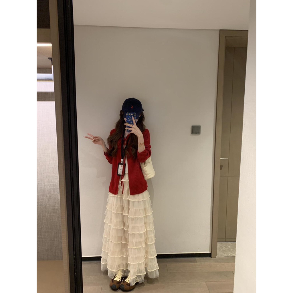 Chân Váy Ren Nhiều Tầng Dáng Dài Công Chúa Cao Cấp Dài 86cm❤️(hàng QC order 7-10n)