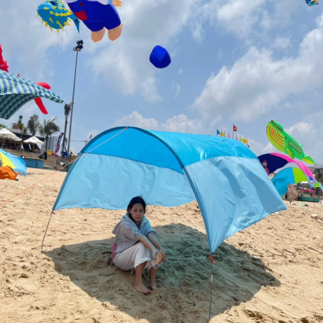 Lều bay đi biển che nắng loại thông dụng ( Mix Màu Ngẫu Nhiên )
