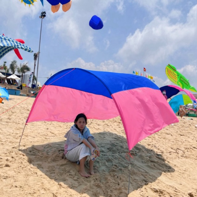 Lều bay đi biển che nắng loại thông dụng ( Mix Màu Ngẫu Nhiên )