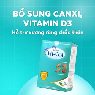 Canxi Avisure Hical Nano Sinh Học HỘP 60 VIÊN – Bổ Sung Canxi Cho Bà Bầu, Mẹ Cho Con Bú & Người Cao Tuổi