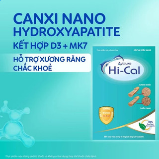 Canxi Avisure Hical Nano Sinh Học HỘP 60 VIÊN – Bổ Sung Canxi Cho Bà Bầu, Mẹ Cho Con Bú & Người Cao Tuổi