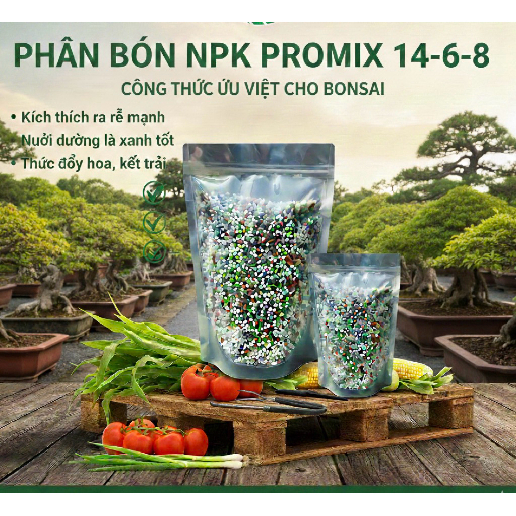 Phân bón NPK Mix 14-8-6 bung rễ, bật chồi khỏe cây xanh lá | Shopee ...