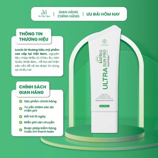 Kem Chống Nắng Lurcinn Ultrasun Plus Dành Cho Mặt, Chiết Xuất Từ Rau Má, Nâng Tông Nhẹ, SPF 50+ 60g