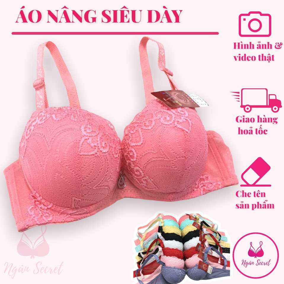 Áo ngực, áo lót nữ siêu nâng ngực, mút siêu dày MS817