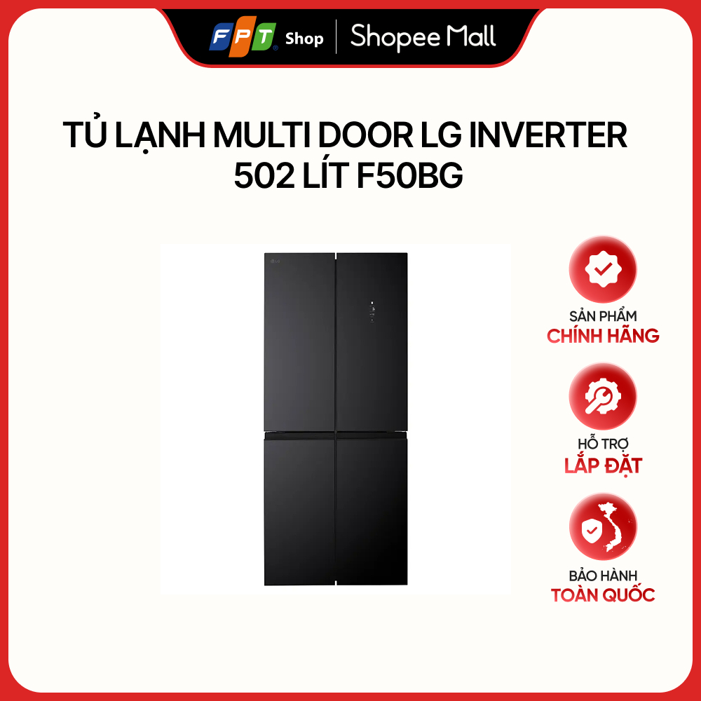 [Hàng chính hãng] Tủ lạnh Multi door LG Inverter 502 lít F50BG