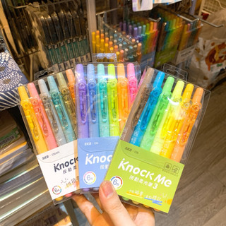 SKB Đài Loan - Bộ Bút Dạ Quang Dạng Bấm Màu Retro / Pastel ♥ KNOCK ME ♥ Highlight Pen
