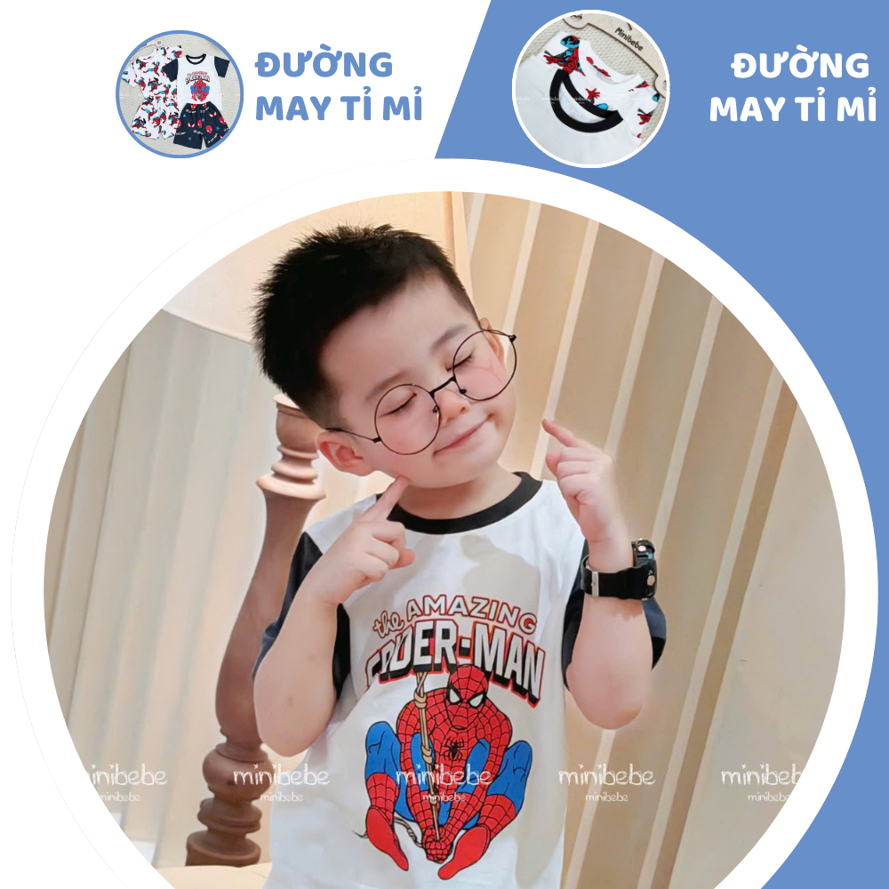 [À ƠI SHOP] C69- set 2 bộ nhện the amazing viền đỏ- a100.323