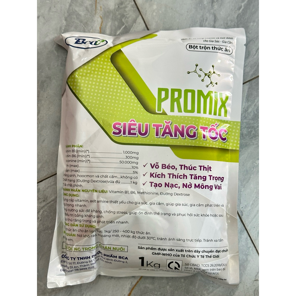 siêu tăng tốc dùng trong thú y gói 1kg