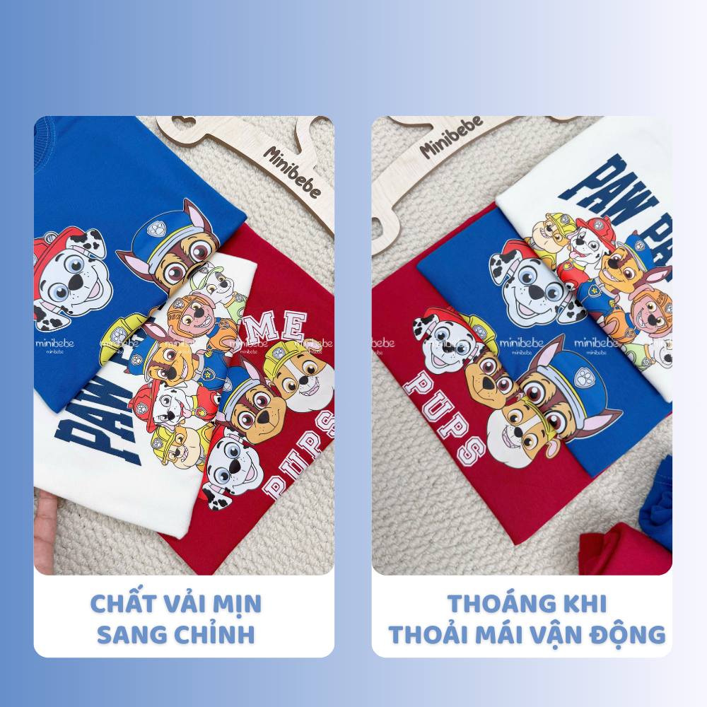 [À ƠI SHOP] C24- set 3 bộ chó paw 3 màu- a100.324