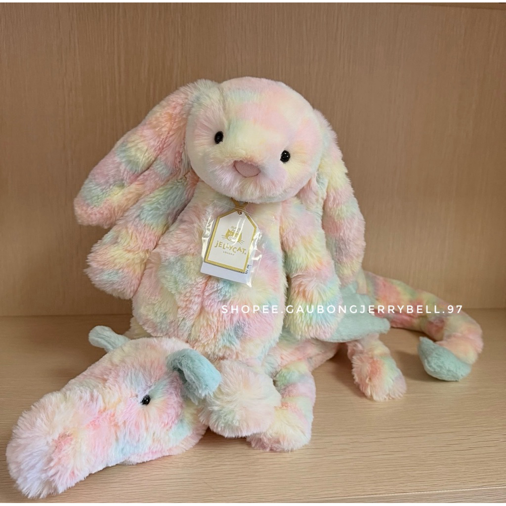 100% Authentic 12m+) Thỏ bông nhiều màu Jellycat Luxe Lazulia