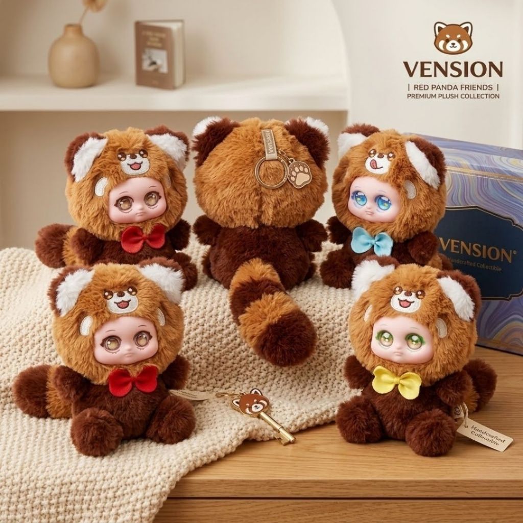 Gấu Bông Mặt Baby Dễ Thương, Thú Nhồi Bông Baby Tai Gấu,Gấu Trúc Đỏ Làm Móc Khóa,Gấu Đeo Cho Bé,Bạn Gái