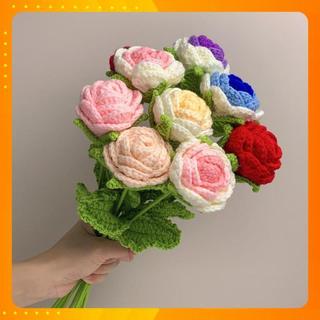 HOA HỒNG MÓC LEN HANDMADE