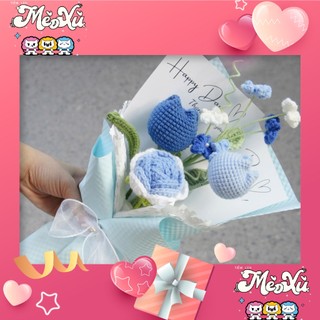 HOA HỒNG MÓC LEN HANDMADE