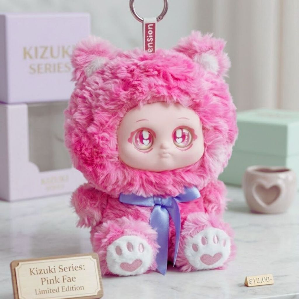 Gấu Bông Mặt Baby Tai Gấu Dễ Thương, Thú Nhồi Bông Size 20Cm Làm Móc Khóa, Gấu Đeo Đáng Yêu Cho Bé, Bạn Gái