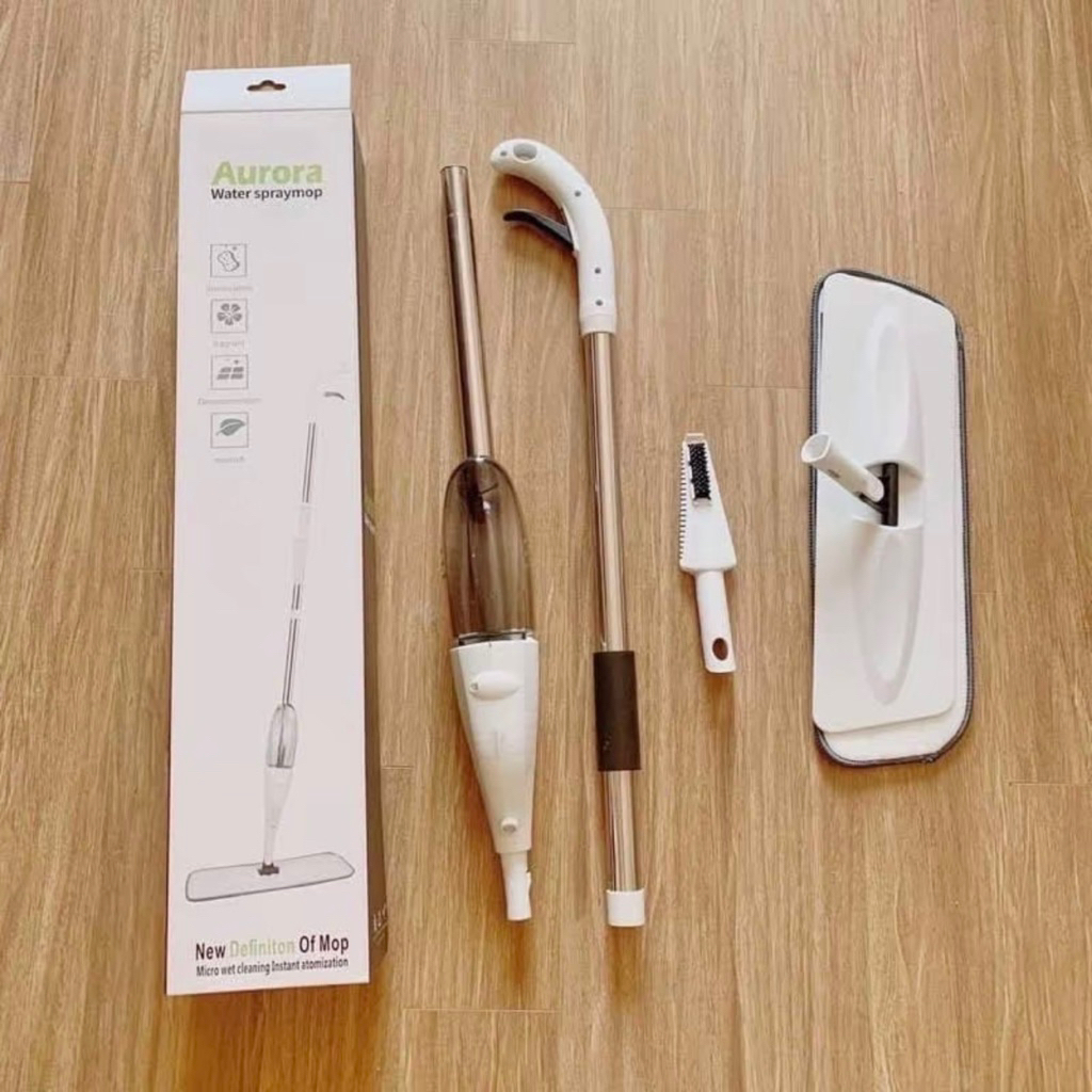 Cây Lau Nhà Phun Sương Xoay 360 Độ Có Bình Xịt Nước Lau Sàn Thông Minh Làm Sạch