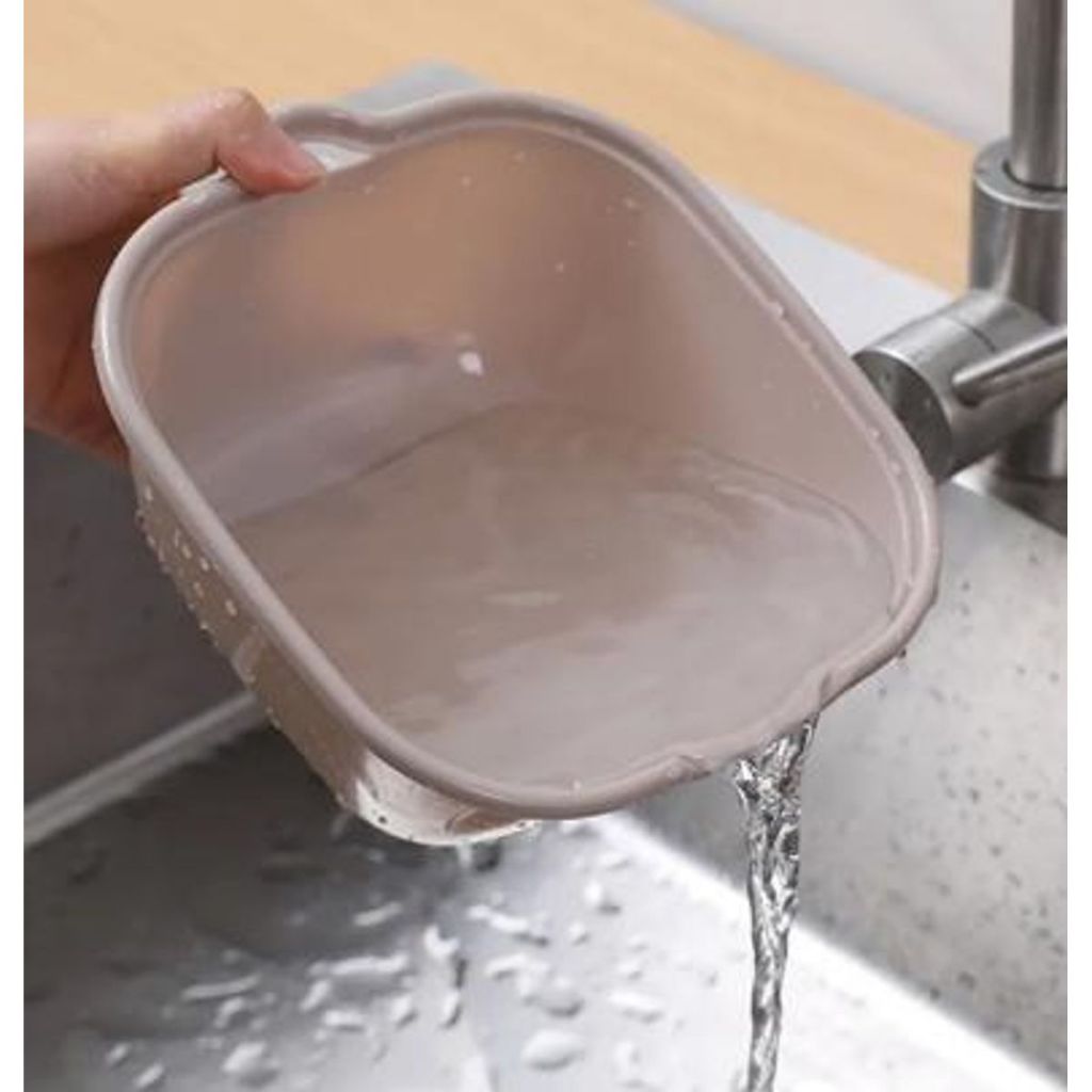 Bộ Rổ 6 Món Rổ Ráo Nước,Rổ Rửa Rau Củ Quả Hai Lớp Ráo Nước Tiện Dụng Cho Nhà Bếp