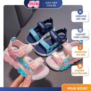 Dép Sandal Cho Bé Trai Bé Gái 3 - 12 Tuổi, Dép Quai Hậu Đế Mềm Siêu Nhẹ Êm Chân Cho Bé Đi Chơi Đi Học TH Kids