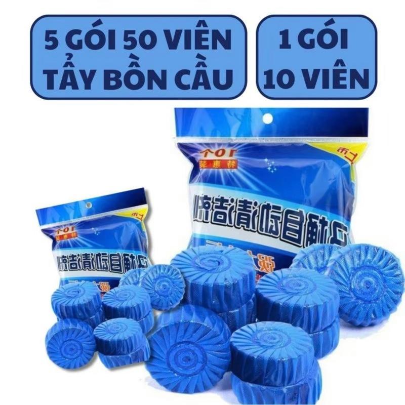 Combo 5 Gói 50 viên thả bồn cầu làm sạch, diệt khuẩn giúp bồn cầu sạch sẽ và thơm mát hơn