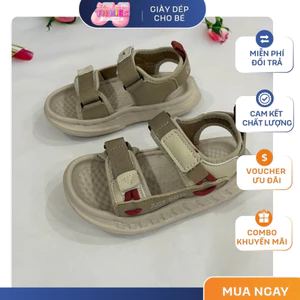 Dép quai hậu bé trai dép sandal quai dán tiện lợi thiết kế đế chống trượt an toàn đi chơi đi học