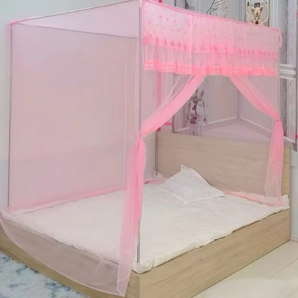 Màn Khung Không Khoan Tường Inox 304 Cửa Vén Cao Cấp | Mùng Ngủ Chống Muỗi  Tiện Lợi